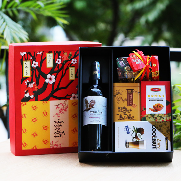 Combo hộp quà Tết Tân Sửu vạn sự như ý 03