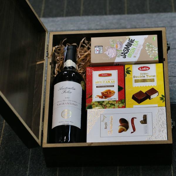 Hộp gỗ Premium Wine + Vang Úc Felix cao cấp