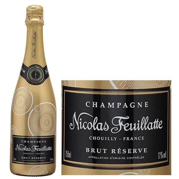 Rượu Champagne Nicolas Feuillatte Brut Réserve Gold Label Rượu Champagne Nicolas Feuillatte Brut Réserve Gold Label