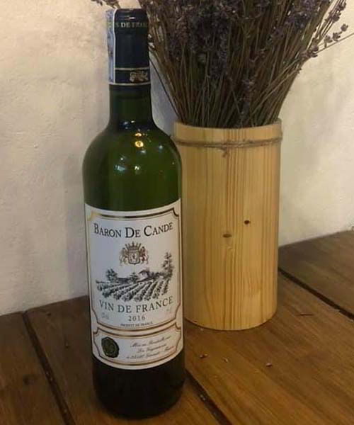 Rượu Vang Pháp Baron de Cande white Rượu Vang Pháp Baron de Cande white