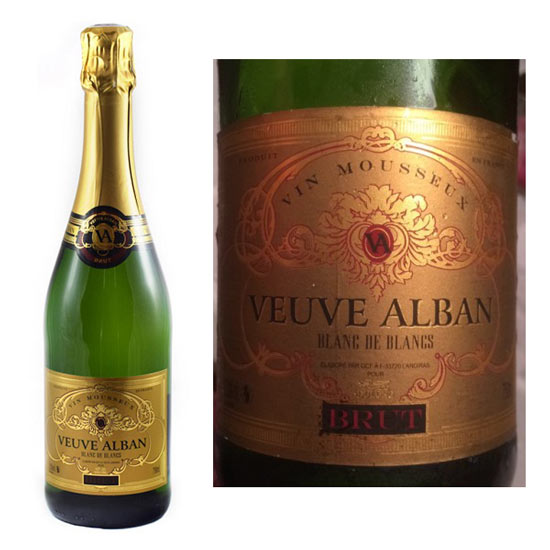 Rượu Champagne Mousseux Veuve Alban Brut | khoruou.vn