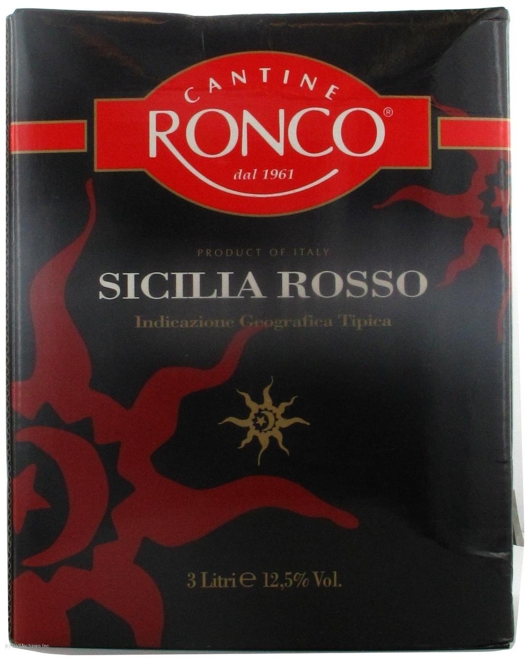 Ruou vang Y Ronco Sicilia Red 