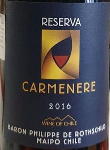 Rượu vang Chile Baron Philippe de Rothschild - Reserva Carmenere