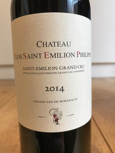 Rượu vang Pháp Château Clos Saint Emilion Philippe 2014