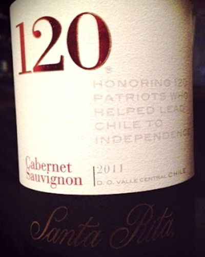 Rượu vang Chile Santa Rita 120 Cabernet Sauvignon