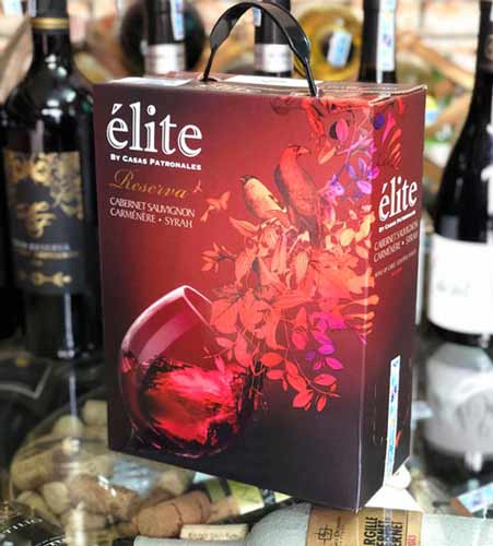 Rượu Vang Bịch Chile Elite - Casas Patronales Reserva Cabernet Sauvignon 3L