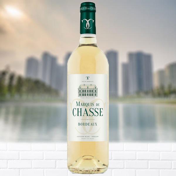 Rượu Vang Pháp Marquis de Chasse white Bordeaux