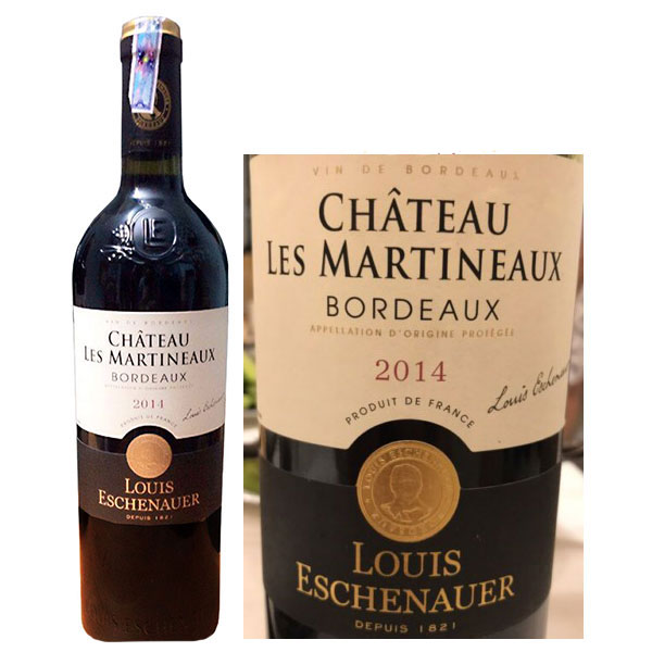 Rượu Vang Pháp Chateau Les Martineaux Bordeaux