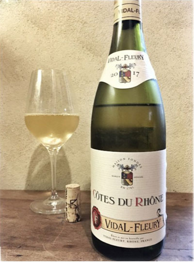 Rượu Vang Pháp Vidal Fleury Cotes Du Rhone Blanc 2017