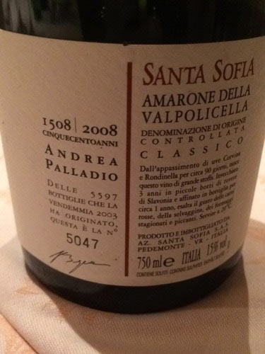 Rượu Vang Ý Santa Sofia Amarone della Valpolicella Palladio